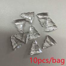 10入/包 13*15mm 玻璃單孔聖誕樹吊墜 DIY 手作珠寶配件 手機鍊鑰匙圈吊飾裝飾材料 - 13*15mm聖誕樹 - 查看 13