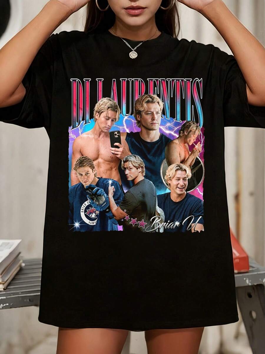 Vintage Dean Di Laurentis Briar U Essential T-Shirt - Schwarz - Übersicht 1