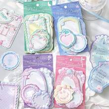 Lembar Memo Timbul – Seri "Lace Tribute": Desain Segar dan Feminin dengan Pola Renda yang Halus - Satu-Ukuran - View 4