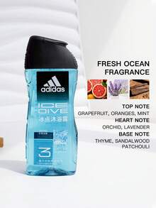 Adidas 3合1男士沐浴露 - 運動後舒緩/清涼/活力 250ml/600ml - 冰點250ml - 查看 2