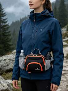 2026 New Fashion Sports Waist Bag, Crossbody, One Shoulder, Waist Bag, Large Capacity Travel Outdoor Hiking Storage Bag, Cycling DSLR Crossbody Bag, Hiking Leisure Travel Document Phone Bag, Color Block Patchwork, Outdoor Leisure Unisex Crossbody Bag, Waterproof Storage Bag, Perfect Gift For Travel And Hiking Enthusiasts,Back To School - Multicolor - View 9