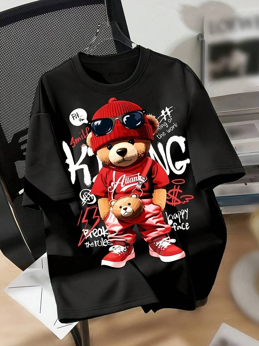 - Oversized Christmas T-Shirt - Best Seller - 黑色 - 查看 1
