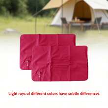 UNIQUEFORYOU 2pcs Inflatable Travel Pillows, Portable Ultra-Light Inflatable Camping Pillows With Neck And Waist Support, Washable Inflatable Pillows, Suitable For Airplane, Car, Office Nap, Hiking, Backpacking, Multi-Functional Travel Pillows. - 2pcs - View 11