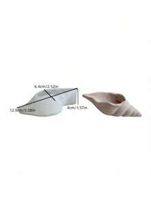 1pc Seashell Shaped Candle Mold Creative Sea Snail Epoxy Resin Casting Mold DIY Candle Holder Aromatherapy Craft Making Jewelry Tray Storage Home Decor Resin Clay Craft Art Gift - White - View 5