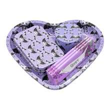 Heart-Shaped Rolling Tray Set, Includes 18cm*16cm Heart-Shaped Tray, Grinder, King Size Extra Large Flavored Rolling Papers And Storage Box. Slow And Even Burn, Convenient For Travel, Suitable For Parties, Family Gatherings, Birthday Parties And More. Holiday Gift. - Multicolor - View 13