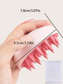 Soft Silicone Scalp Massage Shampoo Brush Deep Wash Soft Hair Scalp Massage Brush For Girls And Women Bath Head Massage Comb For Home Bathing Home Travel Dorm Hair Salon Beauty Parlor Gym Essential Accessory For Hair Product Tool - Multicolor - View 10