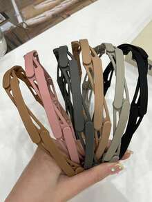 Foldable Travel Expandable Hair Hoop For Women, Non-Slip Headband With Teeth For Bangs, Face Washing, Portable Hair Clip - Multicolor - View 8