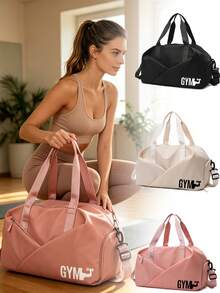 Large Capacity Waterproof Gym Bag, Dry-Wet Separation Weekend Travel Bag With Shoe Compartment And Waterproof Pocket, Multi-Functional Portable Shoulder Bag Backpack, Waterproof Handbag, Large Capacity Fitness Yoga Handbag, Multi-Functional Fitness Yoga Handbag, Unisex Sports Bag, Suitable For Sports, Fitness, Exercise, Travel, Vacation, Suitable For Men And Women, Suitable For Daily Use And Travel Essentials - Multicolor - View 7