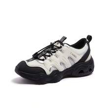 CAMEL CROWN Women's Spring Outdoor Sports Shoes, Cute And Ugly Style, Versatile Thick-Soled Hiking Casual Shoes - Rice and White - View 6