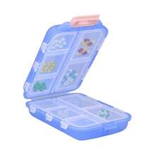1pc Travel Pill Box, Portable Foldable Small Medicine Box, Daily Medicine Storage Box, Suitable For Storing Pills, Jewelry, Accessories, Can Be Put In Travel Bag Or Pocket,Back To School - Multicolor - View 14