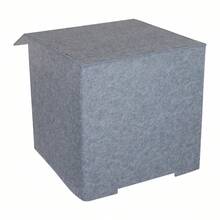 LOYALHEARTDY Desktop Soundproof Cover, Portable Vocal Recording Booth, Vocal Sound Absorbing Shield - Grey - View 5