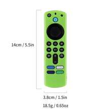 [2入組] Fire TV Stick 遙控器螢光矽膠保護套，防震保護殼附掛繩，適用 Fire TV Stick 4K Select、4K Plus、HD、第3代與 4K Max（螢光綠/螢光藍） - 查看 6