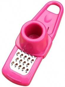Garlic Grater Presser, Multifunctional Manual Garlic Mincer Crusher, Portable Kitchen Gadget For Making Mashed Garlic - Green - View 11