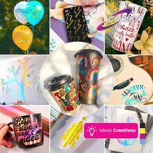 Holographic Adhesive Vinyl A4 20 Sheets Inkjet Printable Cursor - A4 - View 4
