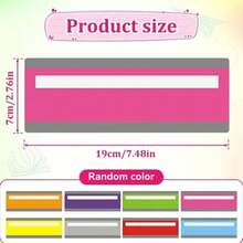 2/4pcs Colorful Reading Guide Labels, Reading Line Tracker, Enhance Comprehension, Suitable For Books, Articles, Study Guides, Transparent Design, Durable Bookmark Accessories, Office And Study Supplies - A - View 3