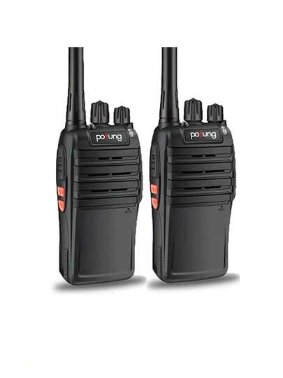 BOSSNEY 2 Pcs Baofeng Walkie-talkie BF-S2 comunicaciones por radio Color Negro