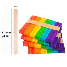 Ice Cream Sticks Wooden Sticks Popsicle Sticks Architectural Model House DIY Craft Materials - Multicolor - View 10