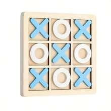 木製 3x3 XO 井字棋 四子連珠益智遊戲，適合親子互動，復活節禮物、生日禮物、派對小禮、幼兒園遊戲獎品、小禮物 - 彩色 - 查看 10