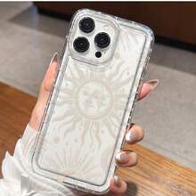 เคสโทรศัพท์แบบเต็มตัวลายดาราศาสตร์ดวงอาทิตย์ ดวงจันทร์ และดวงดาว แบบสร้างสรรค์ วัสดุซอฟต์เชลล์ - โปร่งใส - ดู 4