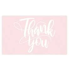 10pcs Thank You Cards Set, 7 Design Styles (Watercolor Eucalyptus Leaves, Floral Patterns, Minimalist Pink Hearts, Vintage Cartoon Style Fonts), Blank Inside, Perfect For Small Business Packaging, Wedding Favors, Party Events And Customer Thank You Notes - View 8