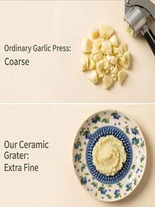 1pc Ceramic Garlic Grinder, Made Of Durable Reusable Ceramic Material, Multi-Functional And Efficient, Suitable For Grinding Garlic, Ginger, Horseradish And Other Ingredients, Practical Kitchen Tool, Suitable For Daily Cooking, Easy To Clean And Store - Multicolor - View 7