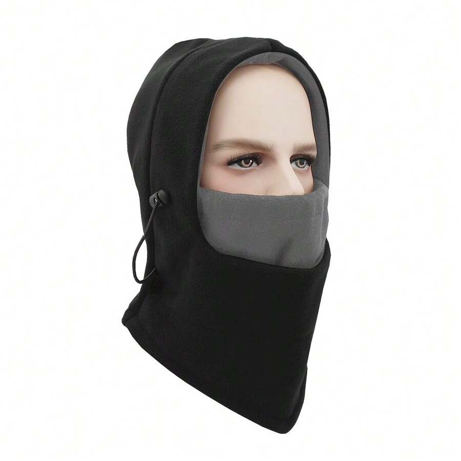 Cycling Headwear Autumn/Winter Multi-Functional Outdoor Sports Neck Gaiter Face Mask Fleece Warm Head Cover Hat - Multicolor - View 1