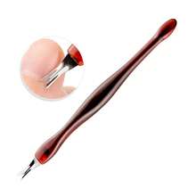 5pcs Stainless Steel V-Shaped Cuticle Pusher, Dead Skin And Hangnail Remover Nail Care Tools - Multicolor - View 5