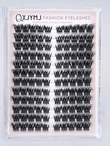 120 Cluster flauschige weiche natürliche augenvergrößernde dichte dramatische Cluster-Kunstwimpern (DIY Wimpernverlängerung, natürlicher Stil Kunstwimpern-Cluster, Einzelwimpern-Cluster) - C - Übersicht 6