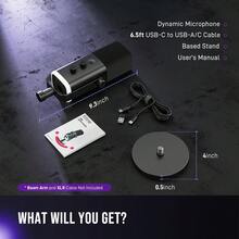 USB/XLR Dynamic Microphone Suitable For Podcasting, PC/Computer Gaming Live Streaming, With RGB Lighting, Mute Button, Headphone Jack, Desktop Stand, Professional Singing Microphone - FIFINE AM8 (Global Version) - View 10