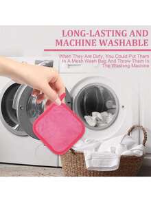 5/3/2/1pc Ultra Soft Reusable Microfiber Makeup Remover Towels, Suitable For All Skin Types, Women's Facial Towels - Multicolor - View 8