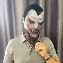 1 pieza Máscara de calavera 3D realista - Adecuada para fiestas - Diadema elástica y transpirable - Máscara de malla cómoda, accesorio de disfraz de Halloween, diseño con tema de terror, opción ideal para eventos de Halloween y cosplay - Multicolor - Ver 14
