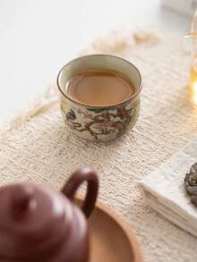 1/2/4/6pcs Ceramic Tea Cups, Vintage Home & Guest Tea Cups, Kung Fu Tea Cups, Black Tea Cups, Water Cups, Espresso Cups, Gift Cups, Suitable For Daily Use, Gatherings, Parties - Multicolor - View 6
