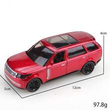 1件裝 1/36比例男孩玩具車，豪華城市巡航風鋅合金玩具車，SUV玩具，高品質合金壓鑄玩具車，可拉回功能，可開側門，適合3歲以上男孩，單件合金玩具車，節日禮物，玩具收藏，生日禮物，精緻玩具車 - 彩色 - 查看 5