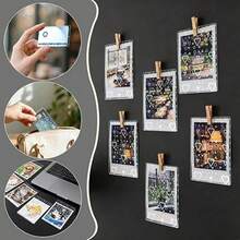 50pcs 66*91mm Clear Plastic Playing Card Sleeves, Colorful Card Holders, Star Card Game ID Card Collection Photo Pockets Set - Multiple Designs - View 5