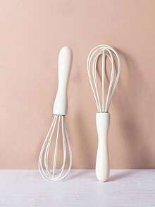 3 PiecesSilicone Baking Set, Manual Whisk, Multi-Function Cream & Egg Beater, Handheld Egg Beater, Kitchen Baking Tools Set, Silicone Brush/Oil Brush, Cream Scraper, Non-Stick Bread Spatula, Rubber Kitchen Jar Stirrer Scraper, Long Multi-Function Baking Silicone Scraper, Cream Cake Spreader - Multicolor - View 9