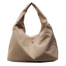 2026 Tote Bag Large Capacity Women's One Shoulder Work Canvas Tote Bag Fitness Tote Bag - Black - View 7