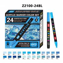 1pc Acrylic Marker Pens 36/60/84/120/168/240 Colors Optional, Waterproof, Odorless, Layerable, Art Brush, Suitable For Colored Sketching Marker Pens, Suitable For Artist Painting Pens, Used For Making Christmas, Thanksgiving, New Year Gifts, Easter Eggs, Holiday Gifts, Card Making, Metal, Ceramic, Wine Glasses, Halloween Decoration Doodle Painting Pens, Coloring Pens - Acrylic Marco Pen - View 19