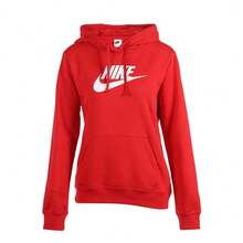 Nike 字母學院復古運動設計休閒連帽長袖衛衣LY 女款 大紅色 - 紅色 - 查看 6