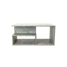 Stylish Coffee Table, Desk, Gathering Table, Side Table, Tea Table, End Table, Storage Table, Organizer Table, Nightstand, Grey Faux Stone Texture, Suitable For Apartments, Rental Homes, Bedrooms, Living Rooms, Studies. - Coffee Table - View 6