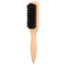 Hair Styling Brush And Comb Set, Wooden Paddle Brush, Edge Brush, Double-Sided Comb And Metal Tail Comb For Parting, Ponytails And Buns - Multicolor - View 4