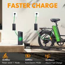Electric Bicycles - Black - View 4