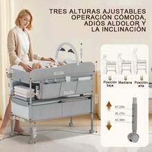 Diaper Changing Table - Grey - View 2