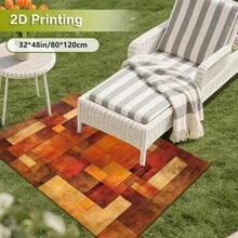 Cashmere-Like Multi-Pastel Fragmented Slanted Rectangular Translucent Color Block Collage Pattern Printed Outdoor Area Rug, Exquisite Cozy Carpets In Diverse Styles. Suitable For Home, Outdoor, Malls & Cafes, Machine Washable, Various Sizes Available - A - View 9