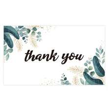 10pcs Thank You Cards Set, 7 Design Styles (Watercolor Eucalyptus Leaves, Floral Patterns, Minimalist Pink Hearts, Vintage Cartoon Style Fonts), Blank Inside, Perfect For Small Business Packaging, Wedding Favors, Party Events And Customer Thank You Notes - View 2