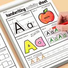 English Alphabet Handwriting Practice Copybook For Elementary Students, Pen Control And Grip Training, Letter Tracing And Coloring Book - Alphabet Book ABC (32 Pages) - View 1