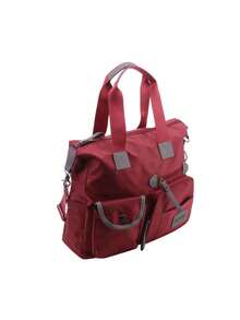 Women's Nylon Shoulder Bag Waterproof Crossbody Bag Large Capacity Multifunctional Tote Travel Bag - Multicolor - View 12