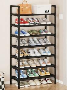 2-7 Tier Shoe Rack, 2 Pairs Per Shelf, Durable Metal Shoe Rack, Small Stackable Shoe Rack, Suitable For Room/Bedroom/Living Room/Shoe Storage - Multicolor - View 9