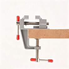 Multi-Functional Mini Bench Vise 3.5" Aluminum – Clamp-On Table Vice For Jewelry Making, Hobby & Small Parts Holding - Bench Vise - View 2