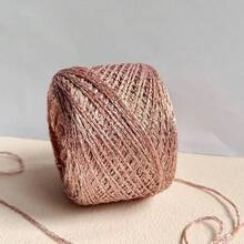 50克独特的金银纱线球，钩针线和闪光手工编织纱线，适合DIY编织和钩针项目 - 非常适合制作毛衣、帽子、包包和玩偶。 - 彩色 - 查看 37