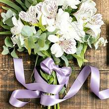 2 Rolls Light Purple Satin Ribbon, (1.57 Inch + 1 Inch Wide), 900 Inch Long, Satin Ribbon For Cake, Candy Box Packaging Decoration, Wedding Handmade Rose Hair Clip Ribbon, Valentine's Day, Mother's Day, Christmas Decoration Bow Ribbon Gift Decoration Ribbon - 2pcs light purple - View 7